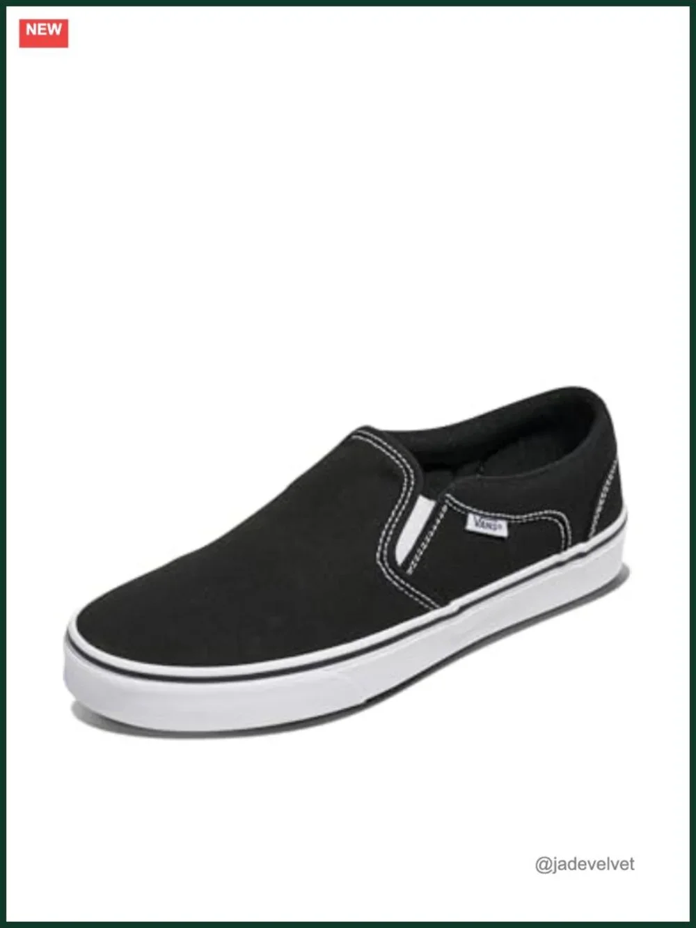 Canvas Slip-on Sneakers with Rubber Waffle Outsole for Casual Wear